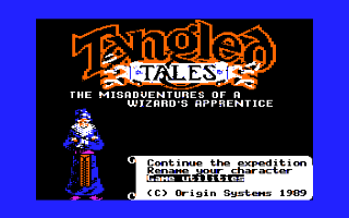 Tangled Tales Title Screen